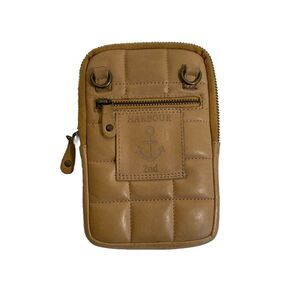 Harbour 2nd Mini Crossbody Quilted Wallet Bag Camel Without Strap